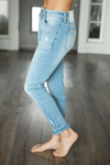 KanCan Hear It Distressed Light Wash Jeans (SALE)