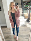Shine Bright Cardigan in Mauve