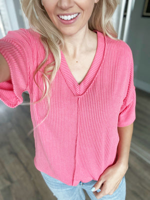 Key to My Heart Top in Coral