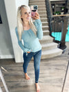 One at a Time Henley Top (Multiple Colors) (SALE)