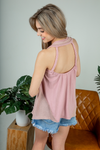 The One For Me Tank Top in Mauve