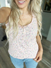 One Last Time Floral Tank Top in Candy Pink