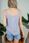 One Of Us Sweater Tank in Light Indigo