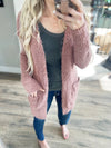 Shine Bright Cardigan in Mauve