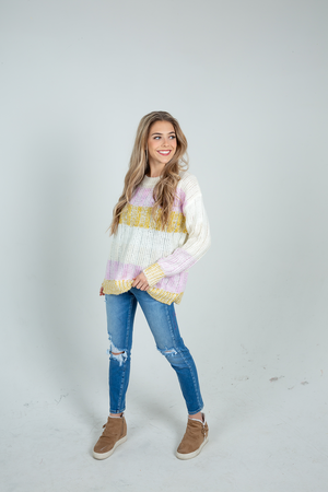Good To Be Me Striped Sweater (SALE)