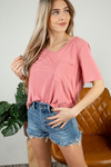 Please Tell Me V-Neck Tee (Multiple Colors) (SALE)