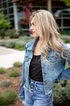 Risen Still Believe Light Wash Denim Jacket
