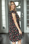Known By You Floral Dress in Black (SALE)