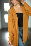 Next Week Knit Cardigan in Bright Caramel
