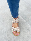 Very G Stick To It Sandals in Natural Stripes
