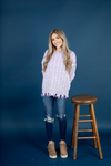 Just Like That Cable Knit Sweater in Vintage Lavender (SALE)