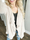 Away Now Fuzzy Cardigan in Ivory