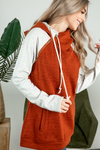 Meet Me Here Double Hoodie in Rust (SALE)