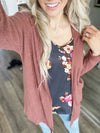 Let's Be Friends Cardigan in Poppy