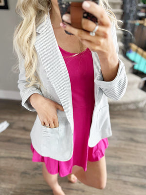 We Mean Business Blazer in Off White