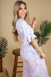 Fall on My Knees Floral Maxi Dress in Lavender
