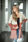 The Way You Are Knit Color Block Cardigan