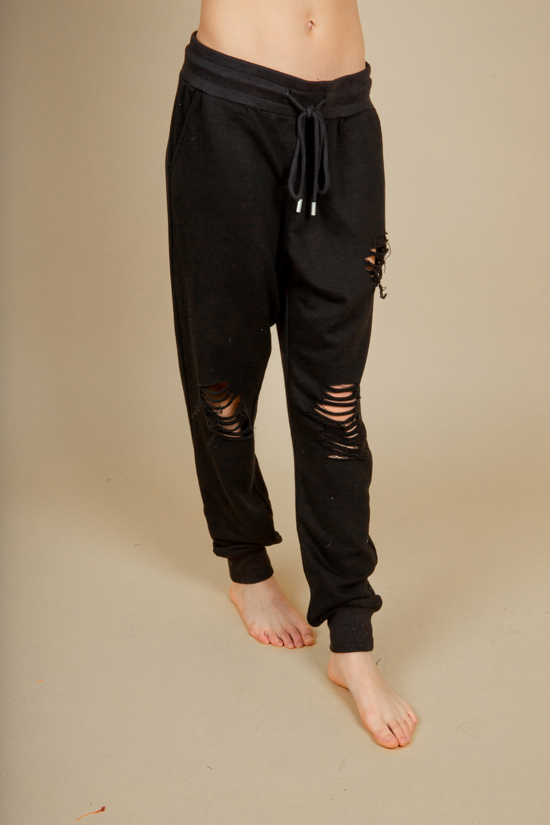 Distressed 2025 joggers womens