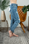 Vervet Around and Around Distressed Girlfriend Jeans (SALE)