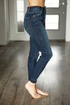 Kancan Come to You Distressed Dark Wash Skinny Jeans