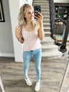 One Last Time Floral Tank Top in Candy Pink