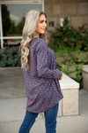 Let Me In Floral Top in Navy (SALE)