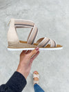 Very G Stick To It Sandals in Natural Stripes