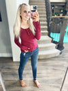 One at a Time Henley Top (Multiple Colors) (SALE)