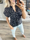 Idealization Floral Blouse in Black