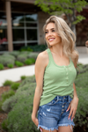 Mono B Coming on In Ribbed Tank Top (Multiple Colors) (SALE)