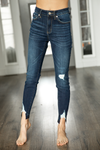 Kancan Come to You Distressed Dark Wash Skinny Jeans