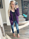Came Into My Life Zip-Up Hoodie in Plum