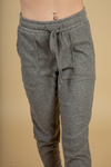 Around My Waist Ribbed Joggers in Heather Mocha