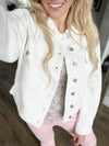 Judy Blue No Plans White Denim Jacket