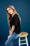 **Deal of the Day** Come Around Again V-Neck Tee (Multiple Colors)