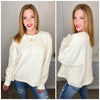 Fuzzy Cuddles Sweater in Off White