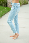 Unbelievable Light Wash Distressed Jogger Pants (SALE)