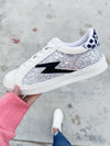 Very G Say Hello Sneakers in White and Silver