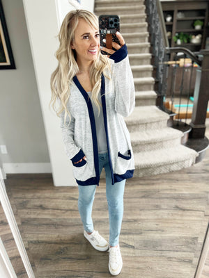 Comes Back Around Striped Cardigan