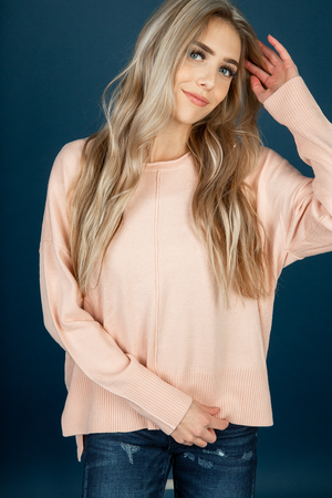 In the Air Sweater in Dusty Pink (SALE)