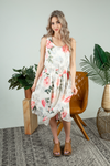 Spinning Around Floral Dress In Cream