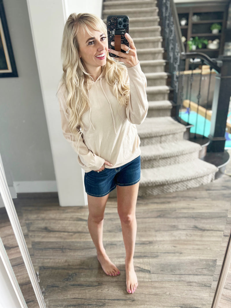 Impossible Hoodie in Almond