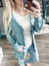 Leading Lady Cardigan in Stone Blue