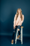 In the Air Sweater in Dusty Pink (SALE)