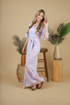 Fall on My Knees Floral Maxi Dress in Lavender