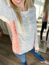 Call Me Maybe Two Tone French Terry Two Tone Floral