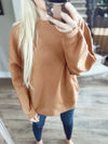 Take Your Place Pullover in Caramel