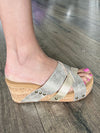 Corky's Floating On A Cloud Sandals In Light Gold