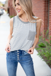 Once I Get It Striped Tank Top (SALE)