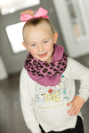 Just Like Mom KIDS CC Infinity Scarf in Purple Animal Print (SALE)